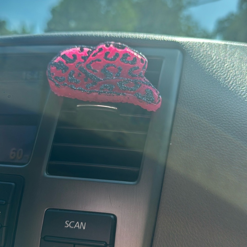 New Cowgirl Hat Leopard Freshiez (2 COUNT)